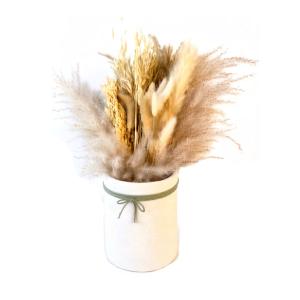 Snow Vase with Flowers