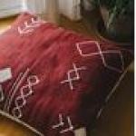 Burgundy Scattered Stitch Cushion