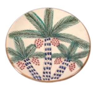 Palm Red Dates Plate