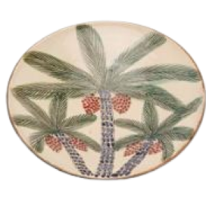 Palm Red Dates Serving Plate