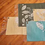 Leaves Cotton Kilim Rug