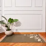 Leaves Cotton Kilim Rug