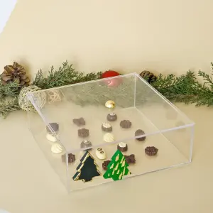 Evergreen Tree Accents – Square Acrylic Box
