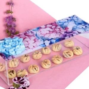 Hydrangea Plexi Box 30X10CM