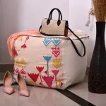 Lotus Cotton Kilim Pouf