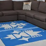 Lotus Flower Wool Kilim Carpet