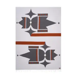 Lotus Flower Wool Kilim Carpet