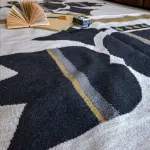 Lotus Flower Wool Kilim Carpet
