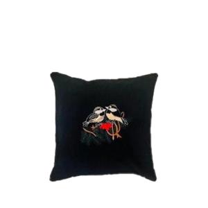 Hummingbird cushion black