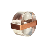 Rose Clear Circle Knob