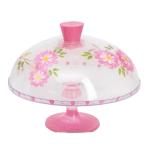 Bird & Flower Pink Blooms – Cake Stand with Cover (30cm)