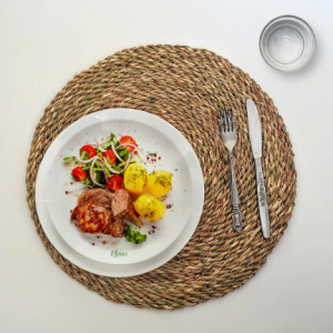 Halfa round placemat