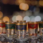 Mindada Moroccan Colored Tea Set - 12 Pieces, 200ml