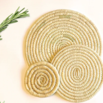 Round heat resistant placemats