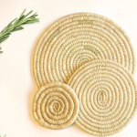 Round heat resistant placemats