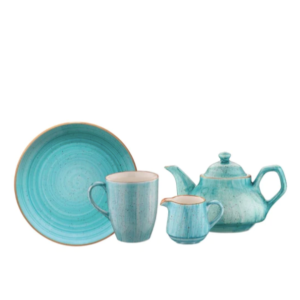 Bonna Aura Aqua Tea Set - 14 Pieces