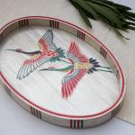 Bright color bird tray