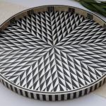 Black and white fever tray