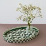 Shades of green tray