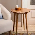 Striped side table