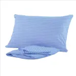 Relona- Striped Polycotton Bed Sheet Set (1 Linen & 2 Pillow Cases)