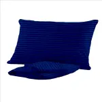 Relona- Striped Polycotton Bed Sheet Set (1 Linen & 2 Pillow Cases)