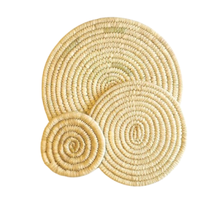 Round heat resistant placemats