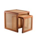 Cane Nesting Table Set