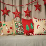 Dangling Banner with Embroidered Stars