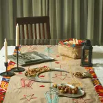 Crescent Chic: Aluminum Tray