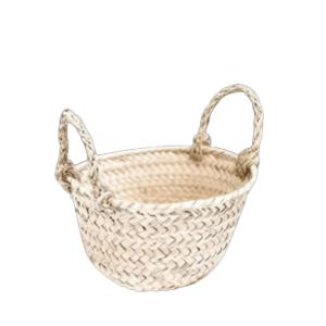 Basket with rope handles