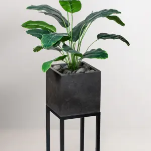Planter Pot (Black Horizon) - Large / Black