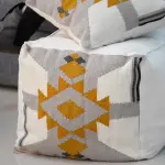 Shining Sun Kilim Pouf