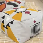 Shining Sun Kilim Pouf