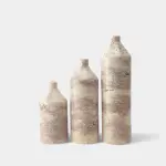 Short Neck Marble Vase Set Of 3