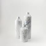 Short Neck Marble Vase Set Of 3