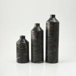 Short Neck Marble Vase Set Of 3