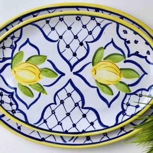 Sorrento Oval Flat Platter