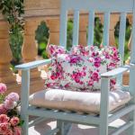 Fleur Cushion with Filling – Ruffled Trim