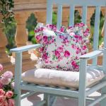 Fleur Cushion with Filling – Ruffled Trim