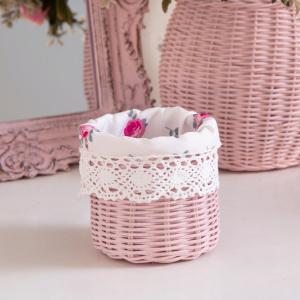 Mini Tube Wicker Basket