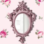 Pretty Shabby Wall Mirror – Oval Chic