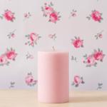 Rose pillar candles