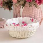 Cottage Round Wicker Basket