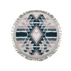 Summer Vibes Kilim Round Rug