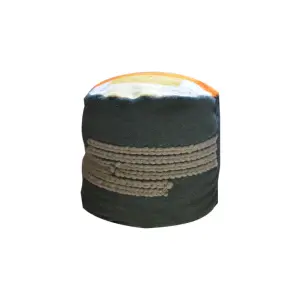 Sun Scene Kilim Pouf