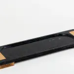 Service Tray Marble + Wood Hand - Gray