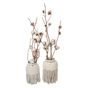 Macrame Candle Holder