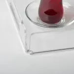 Small transparent tray