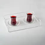 Small transparent tray